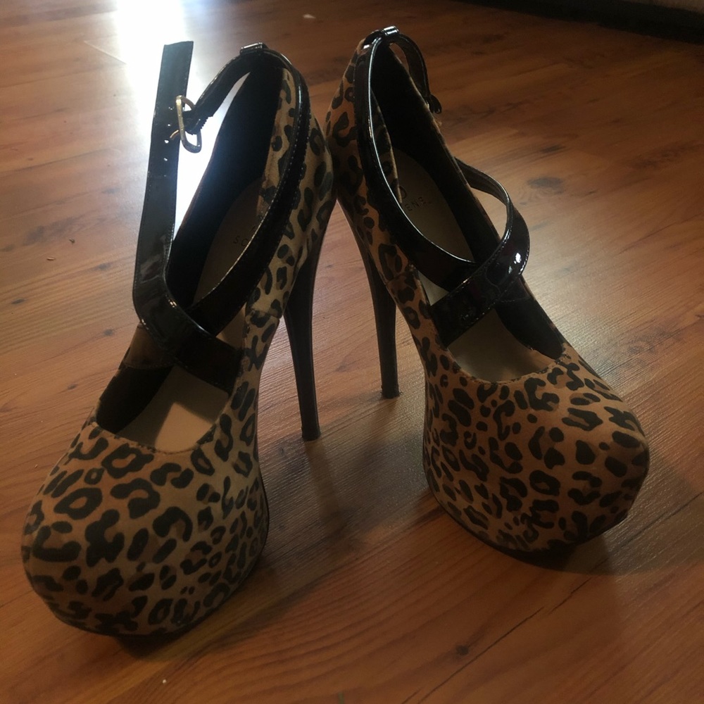 Cheetah print heels